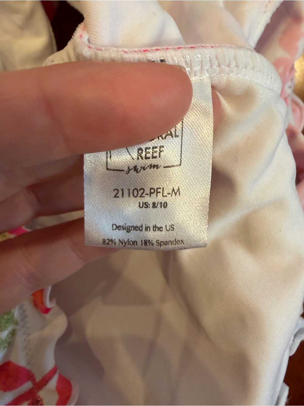 Coral reef swim top - Picture 4 of 4